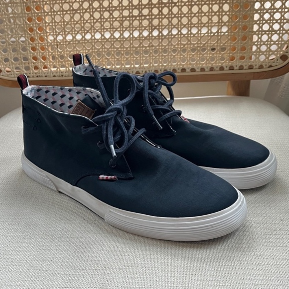 Ben Sherman Men's Navy Blue Bristol Chukka Mid-Top Shoe‎ Sneaker Sz 9